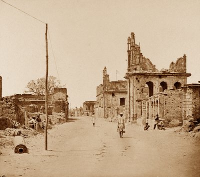 De Cawnpore Road, Lucknow door Felice Beato